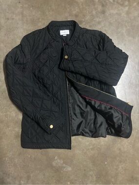 Charter Club Black Quilted Lightweight Jacket